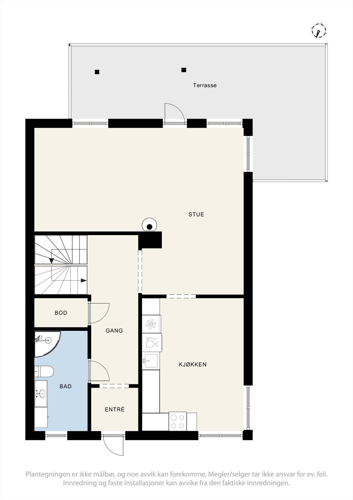 Plantegning. 1.etasje. Galleribilde