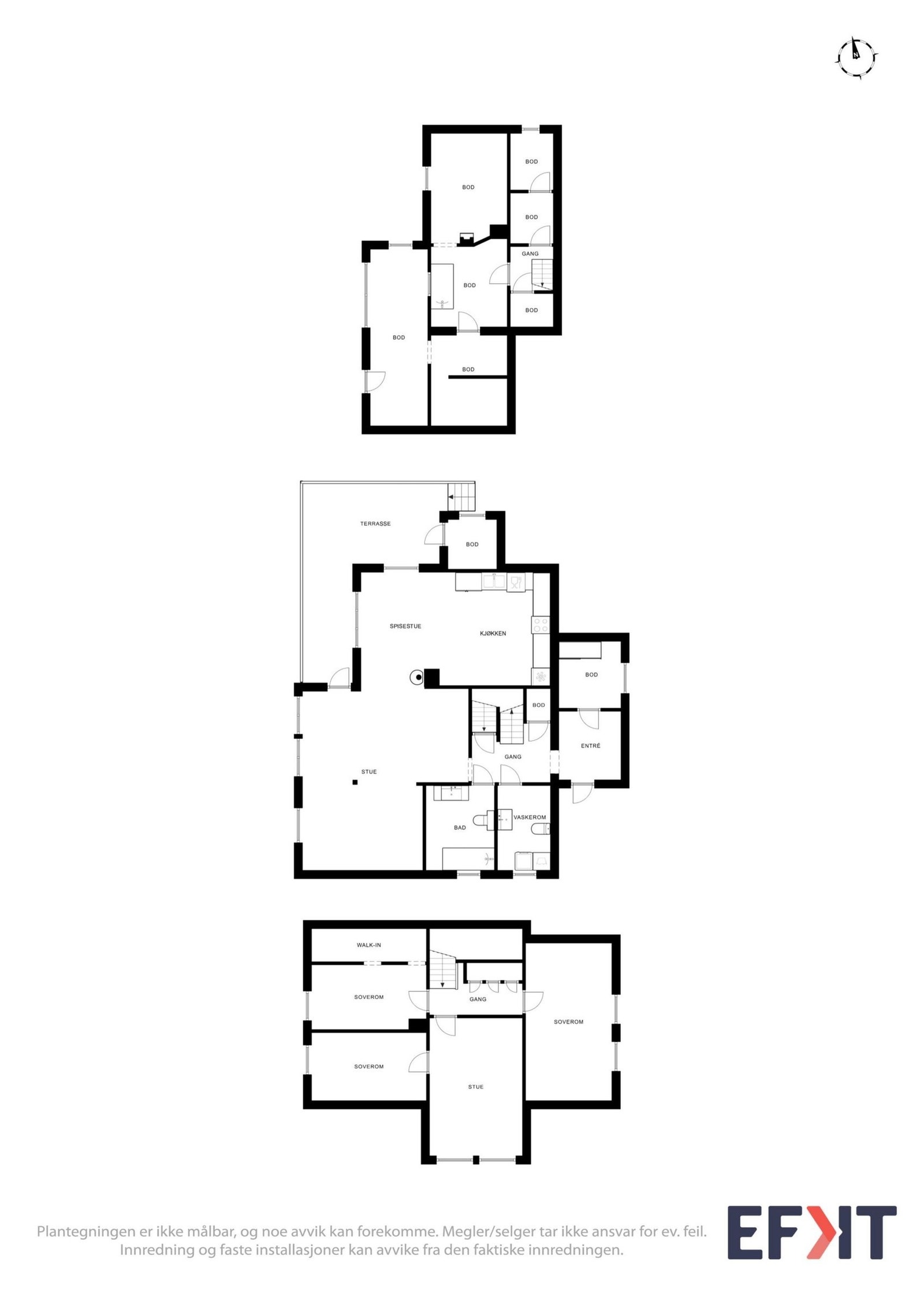 Oversikt plantegninger Galleribilde