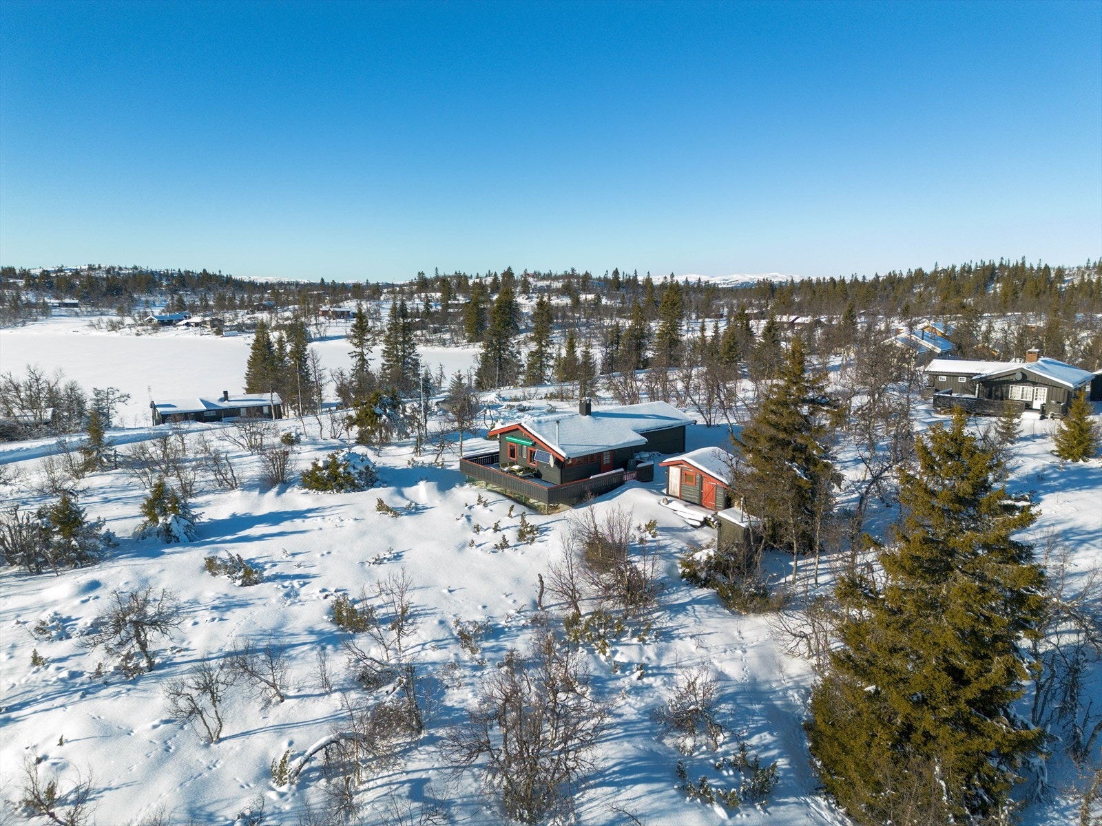 Med sin fine beliggenhet ca. 960 moh. er denne eiendommen et godt sted å komme til. Galleribilde