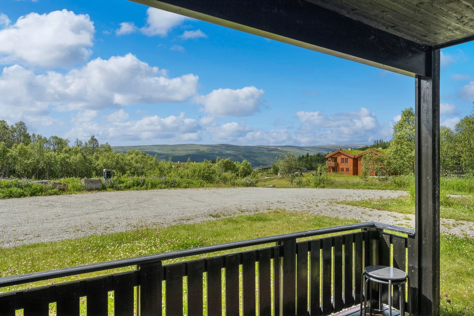 Fra terrassen. Galleribilde