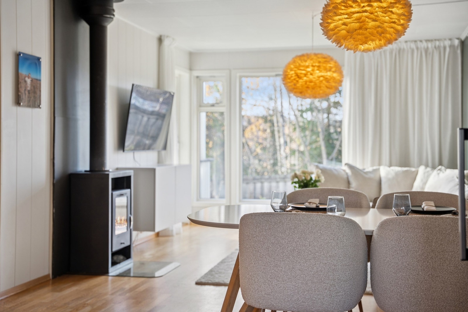 Detalj fra stuen Galleribilde