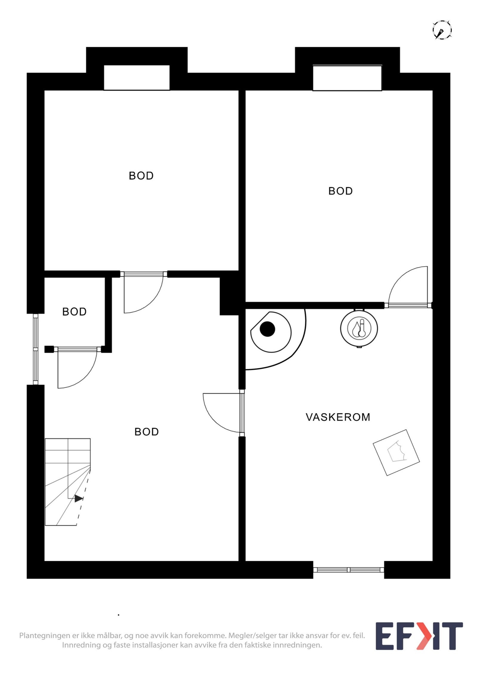 Planskisse kjeller Galleribilde