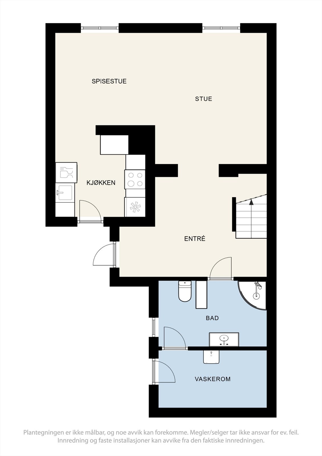 Planskisse 1. etasje Galleribilde