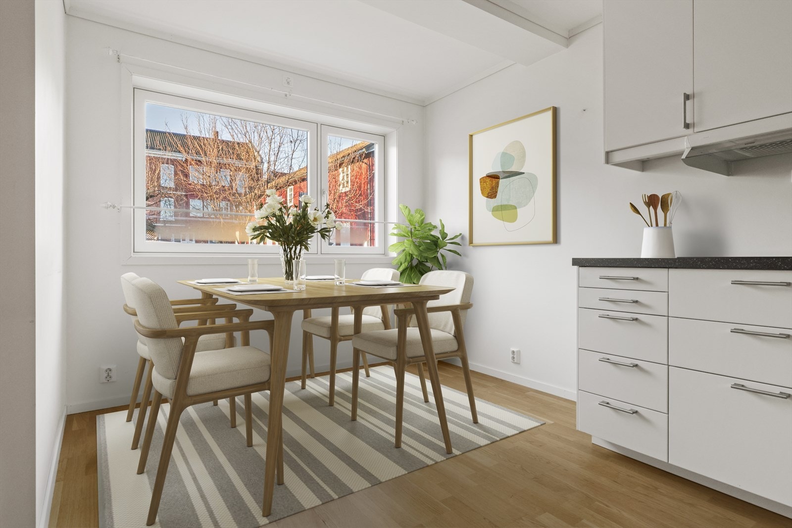 Spiseplass, bildet er stylet digitalt Galleribilde