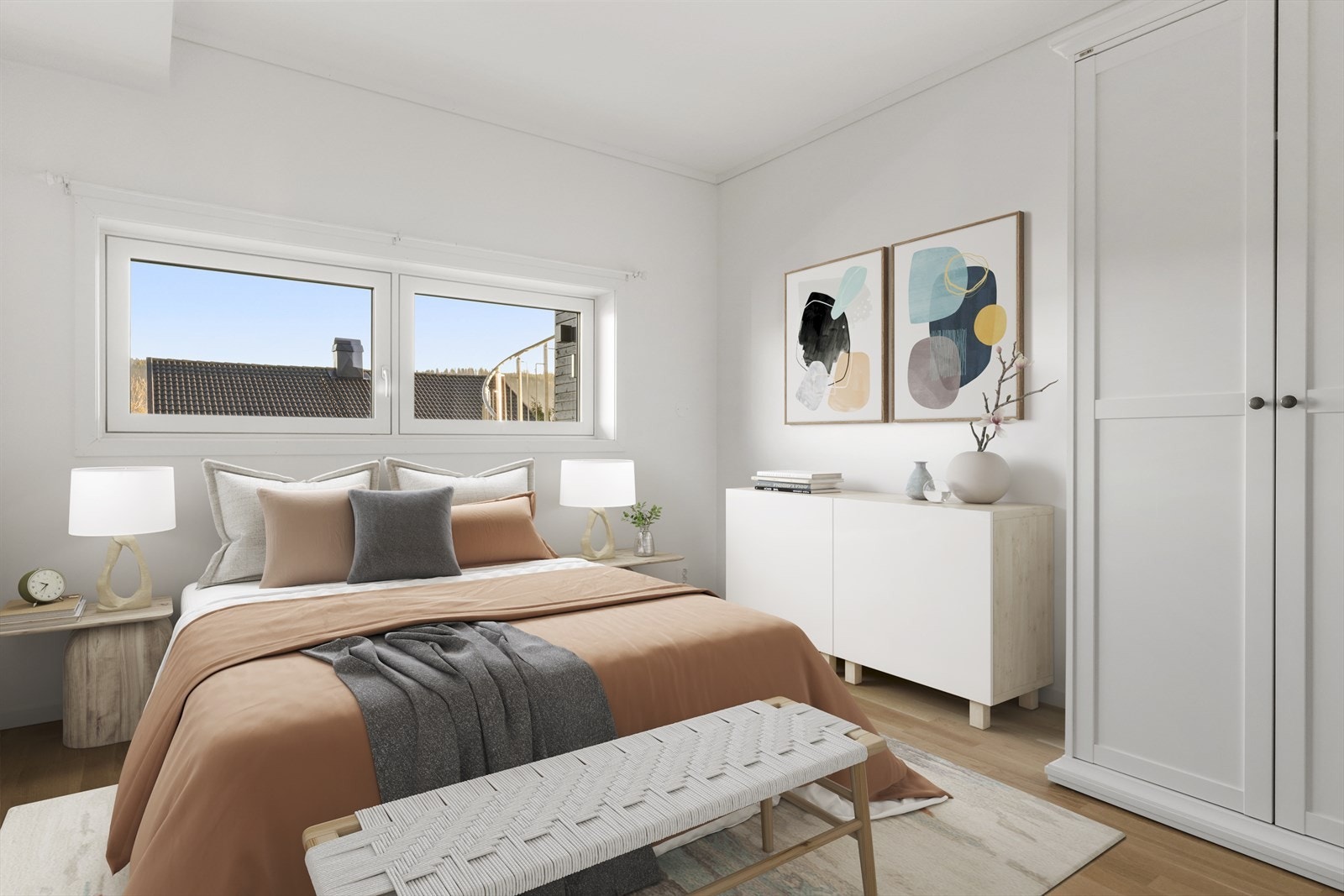 Soverom 1, bildet er stylet digitalt Galleribilde