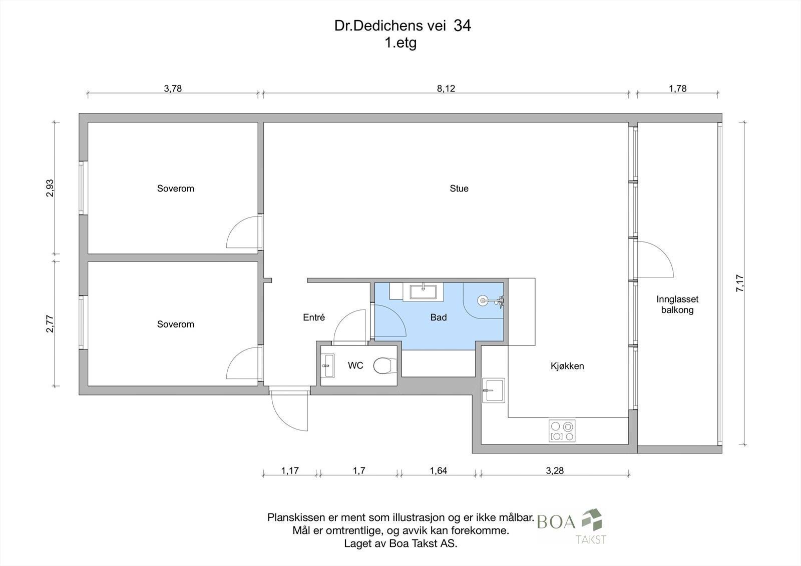 Planskisse Galleribilde