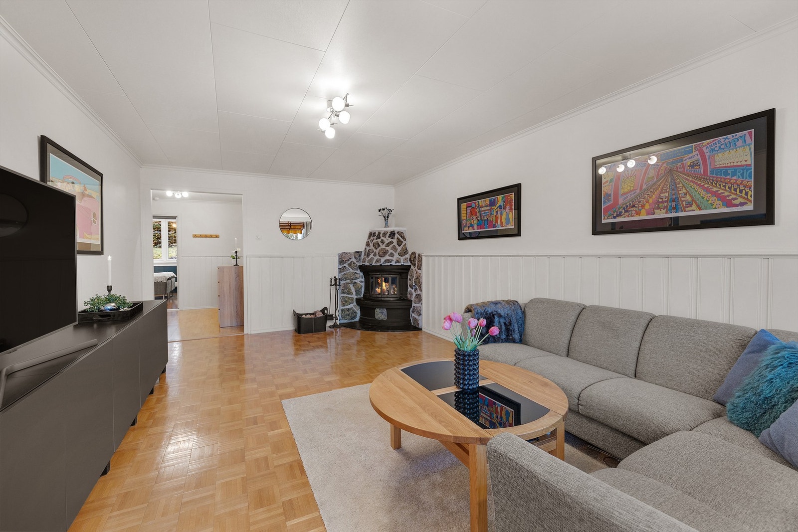 Stuen er lett å møblere og kan enkelt tilpasses ulike behov Galleribilde