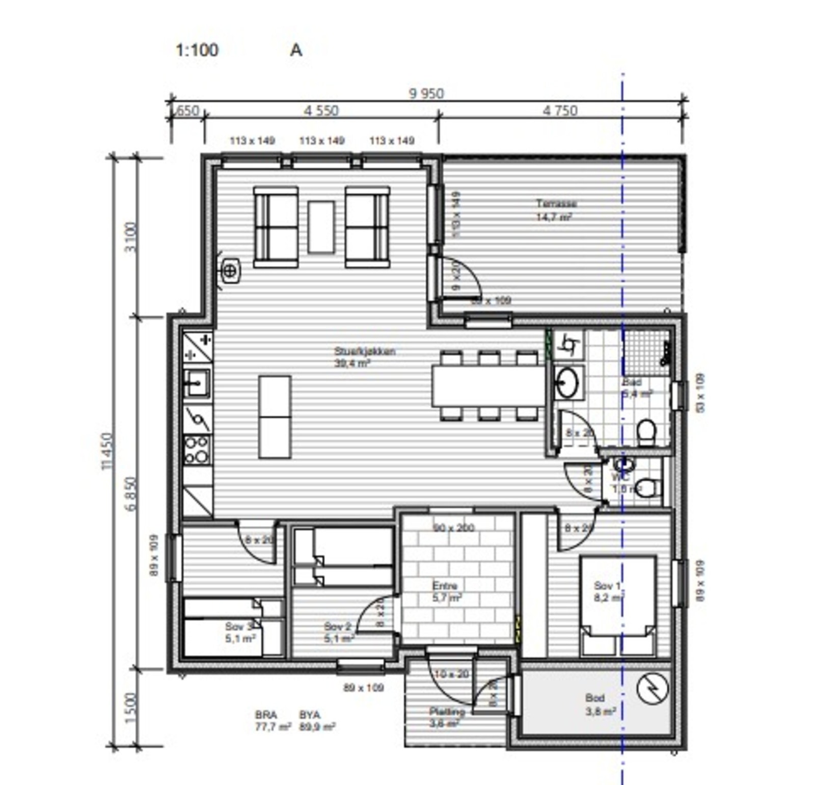 Plantegning. Galleribilde