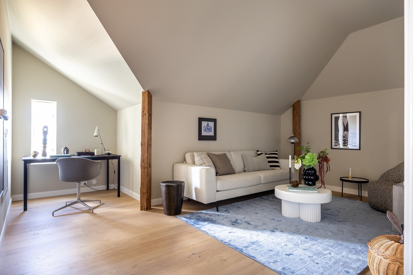 Spillrommet kan bli et flott bibliotek eller kontor. Galleribilde