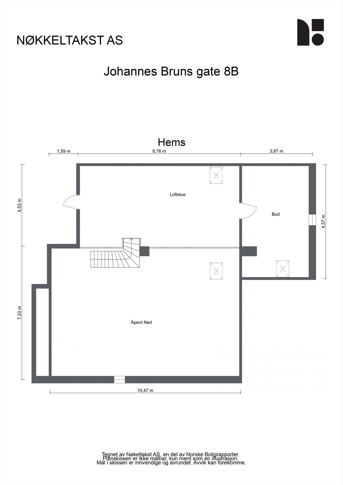Plantegning - 5. etasje Galleribilde