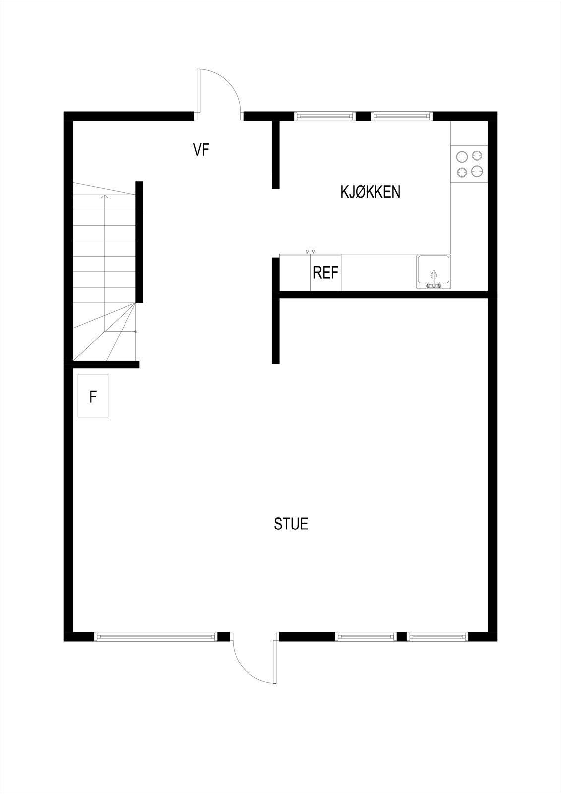 plantegning Galleribilde