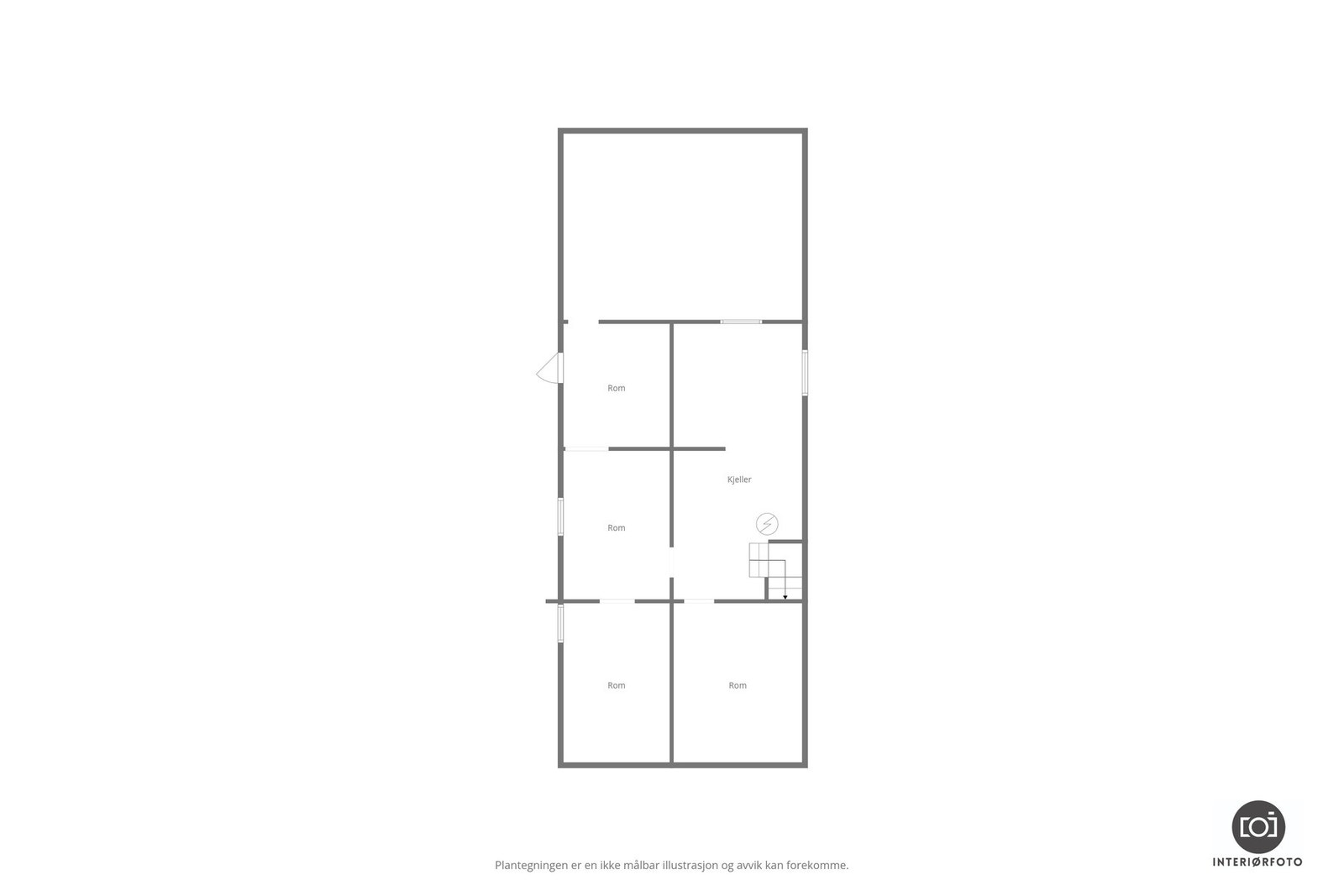 Plantegning kjeller Galleribilde