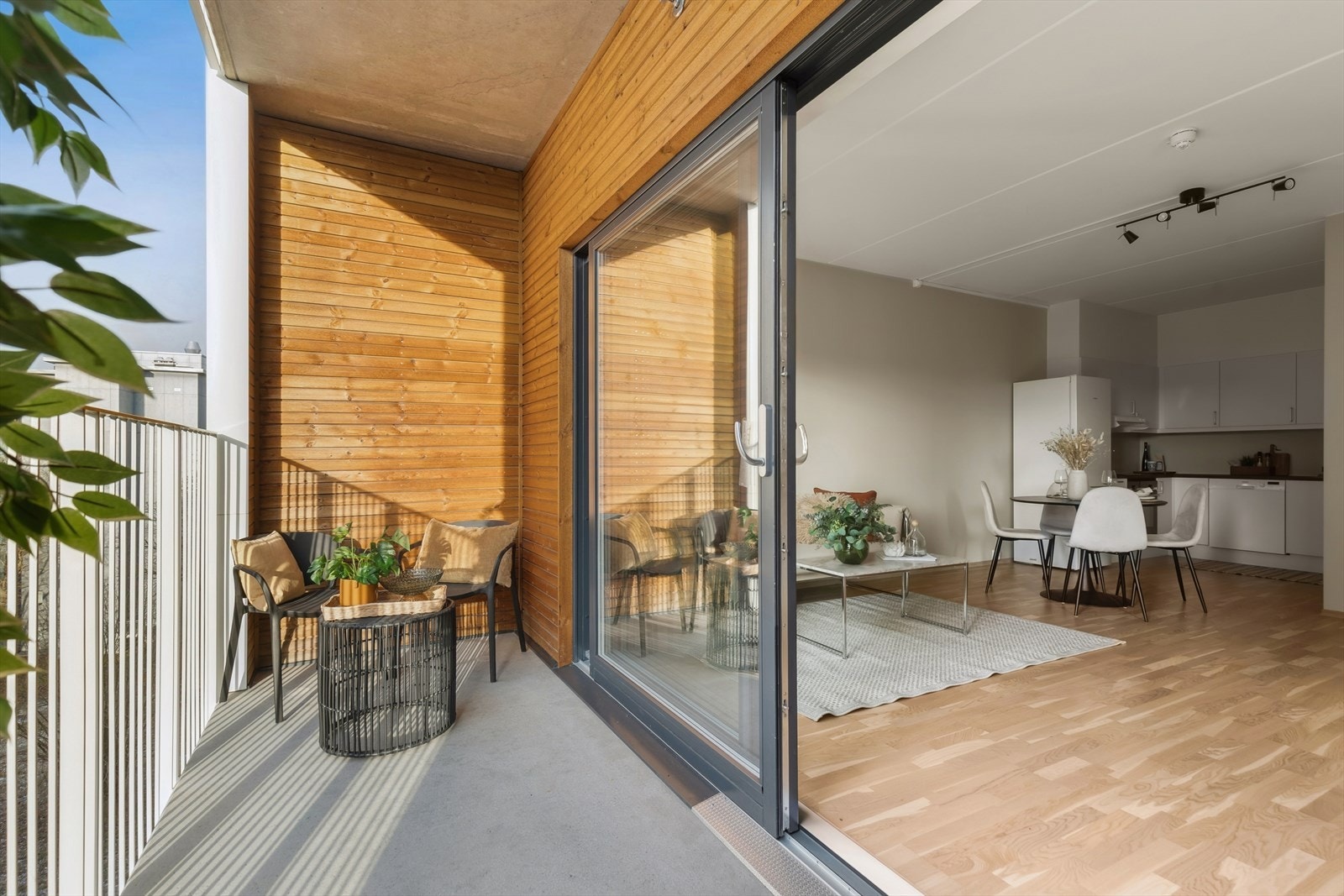 Hyggelig balkong Galleribilde