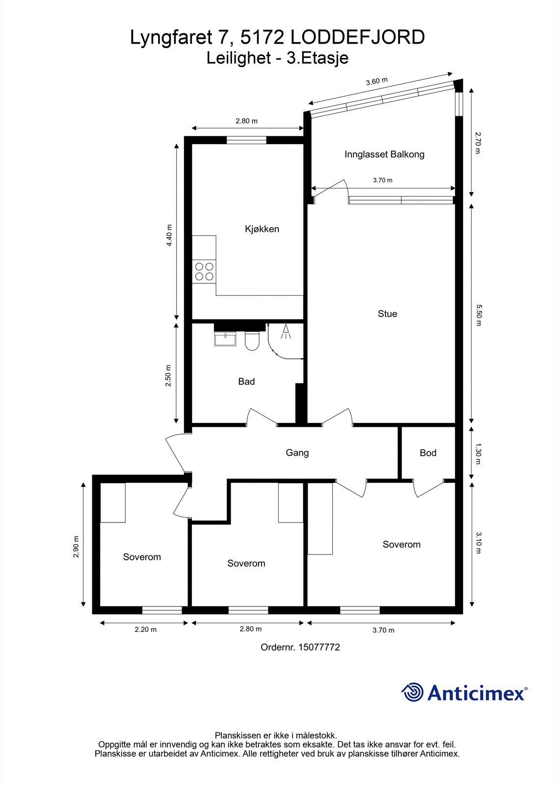 Plantegning-3. etasje Galleribilde