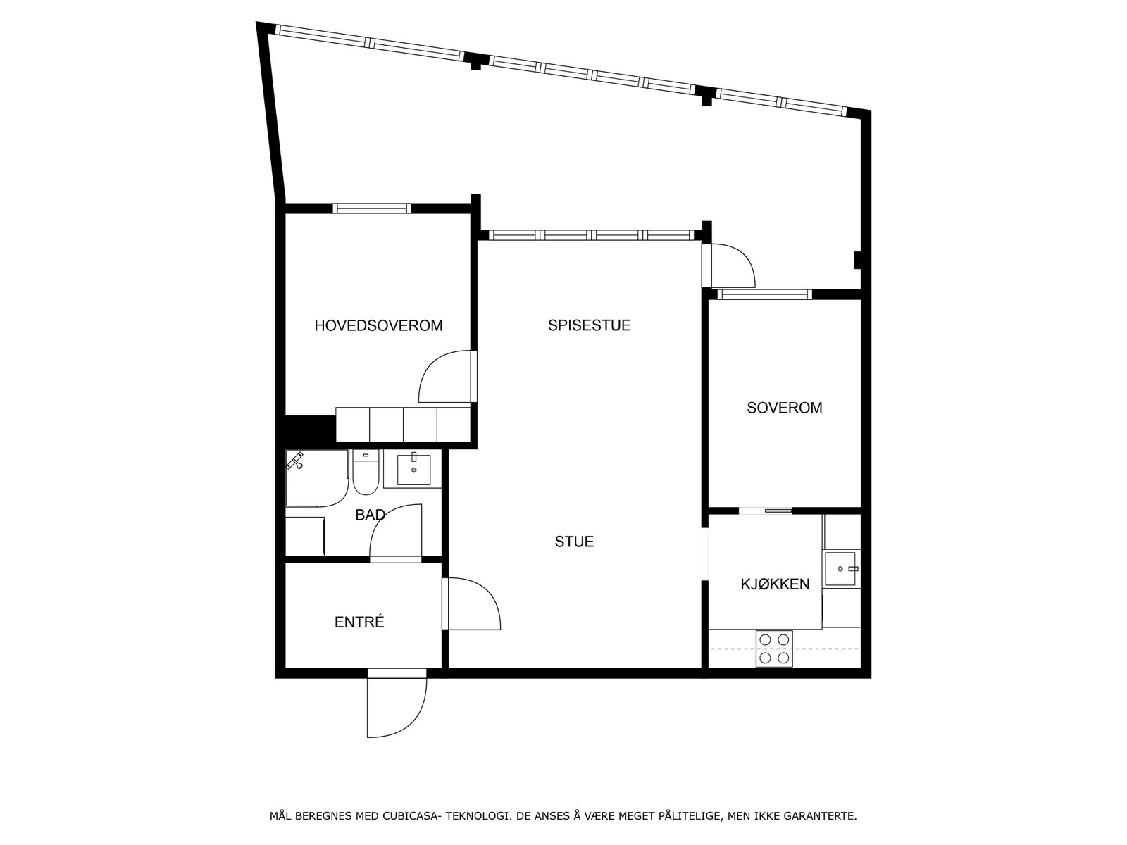 Plantegning av leiligheten. Galleribilde
