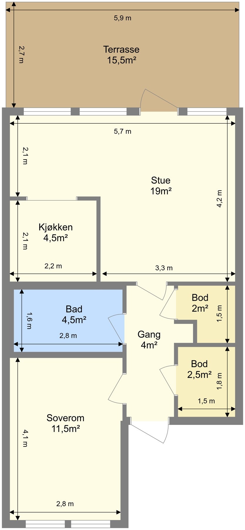 Plantegning. Galleribilde