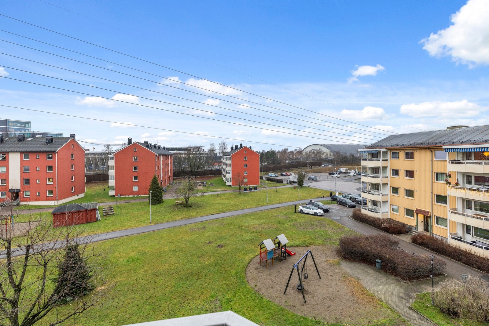 Utsikt fra balkongen Galleribilde