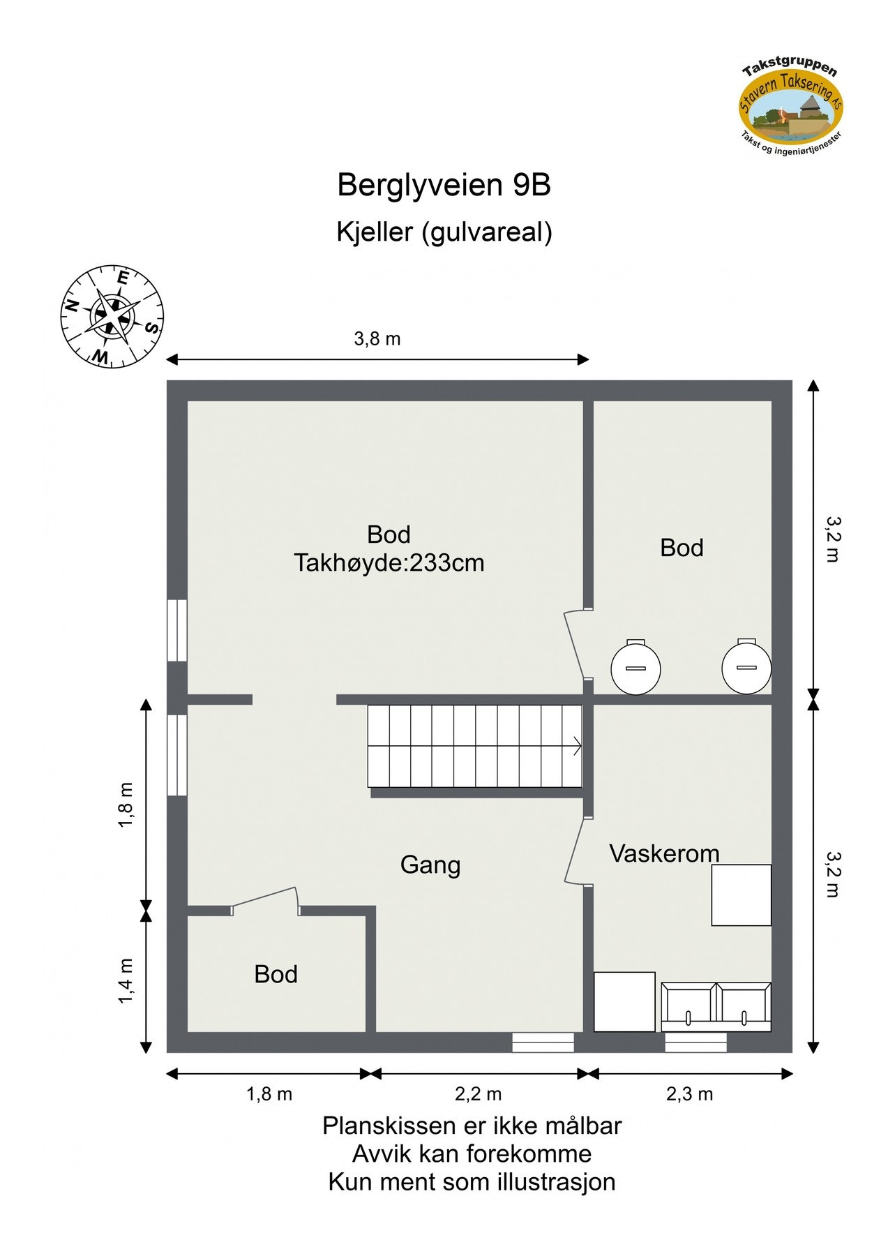 Plantegning 2.etasje Galleribilde