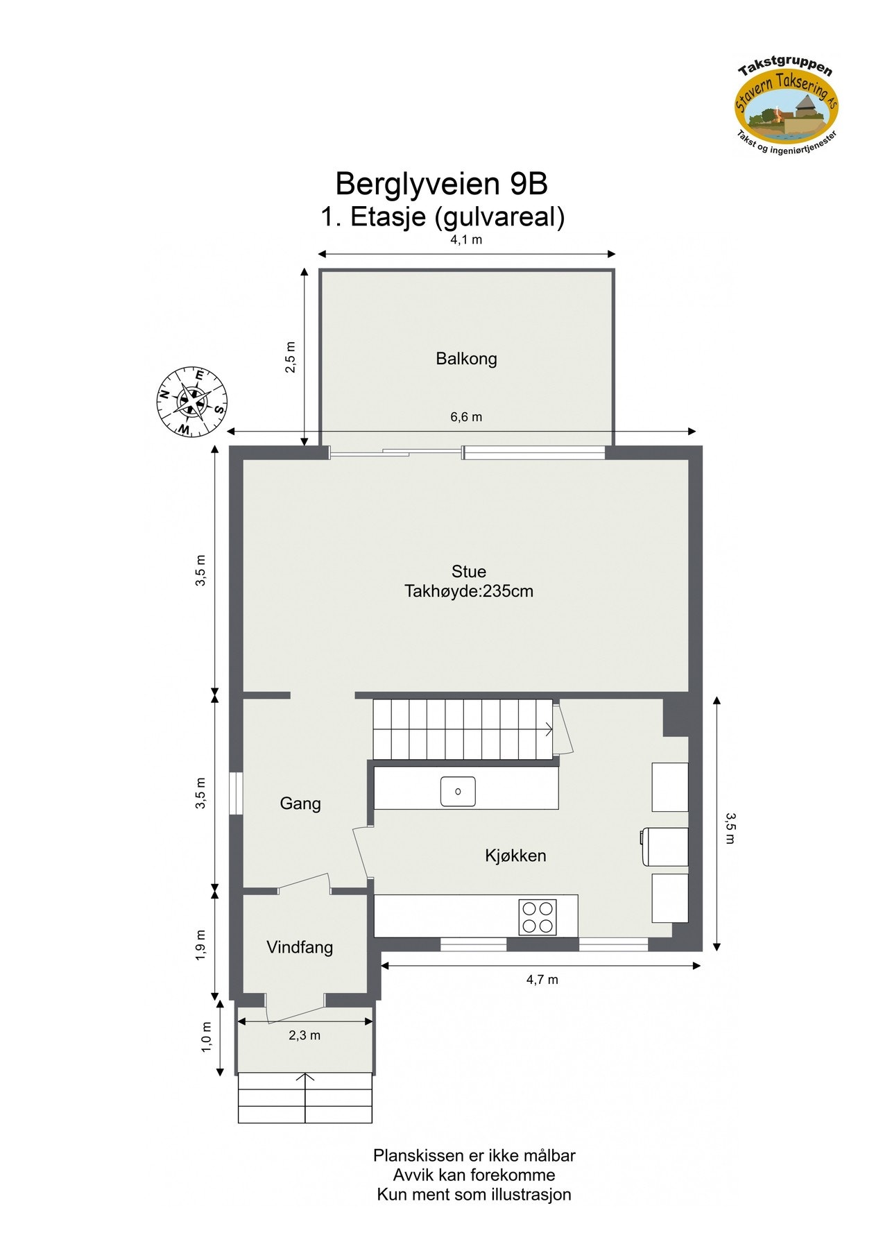 Plantegning 1.etasje Galleribilde