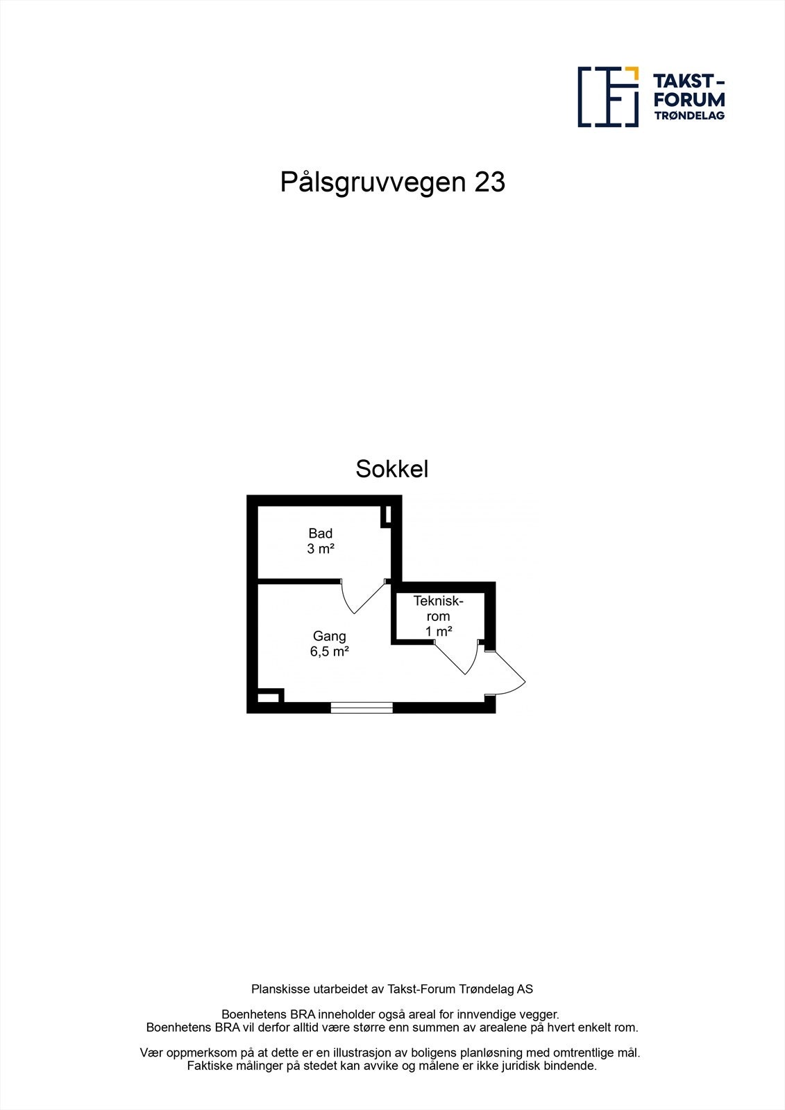 Planskisse underetasje hytta. Galleribilde