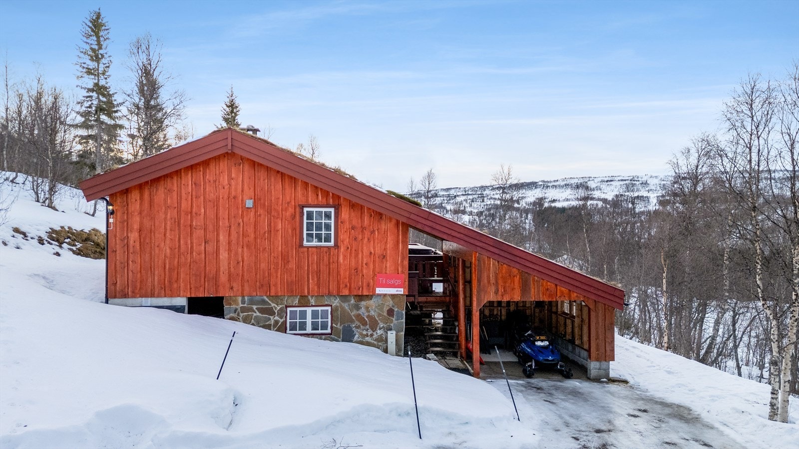 Hytta er totalt 65 kvm. Galleribilde