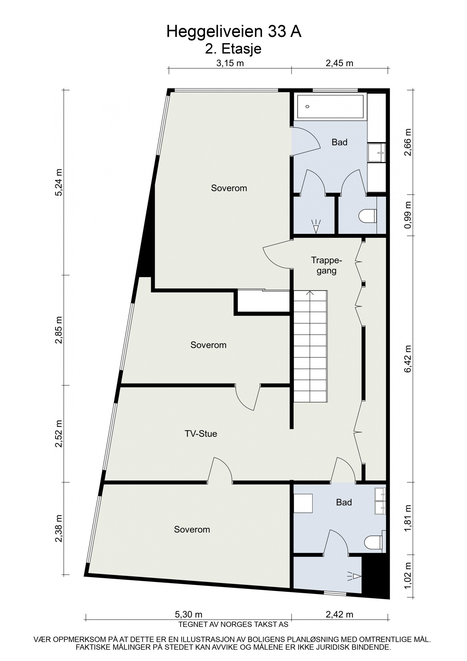 Plantegning 2.etg Galleribilde