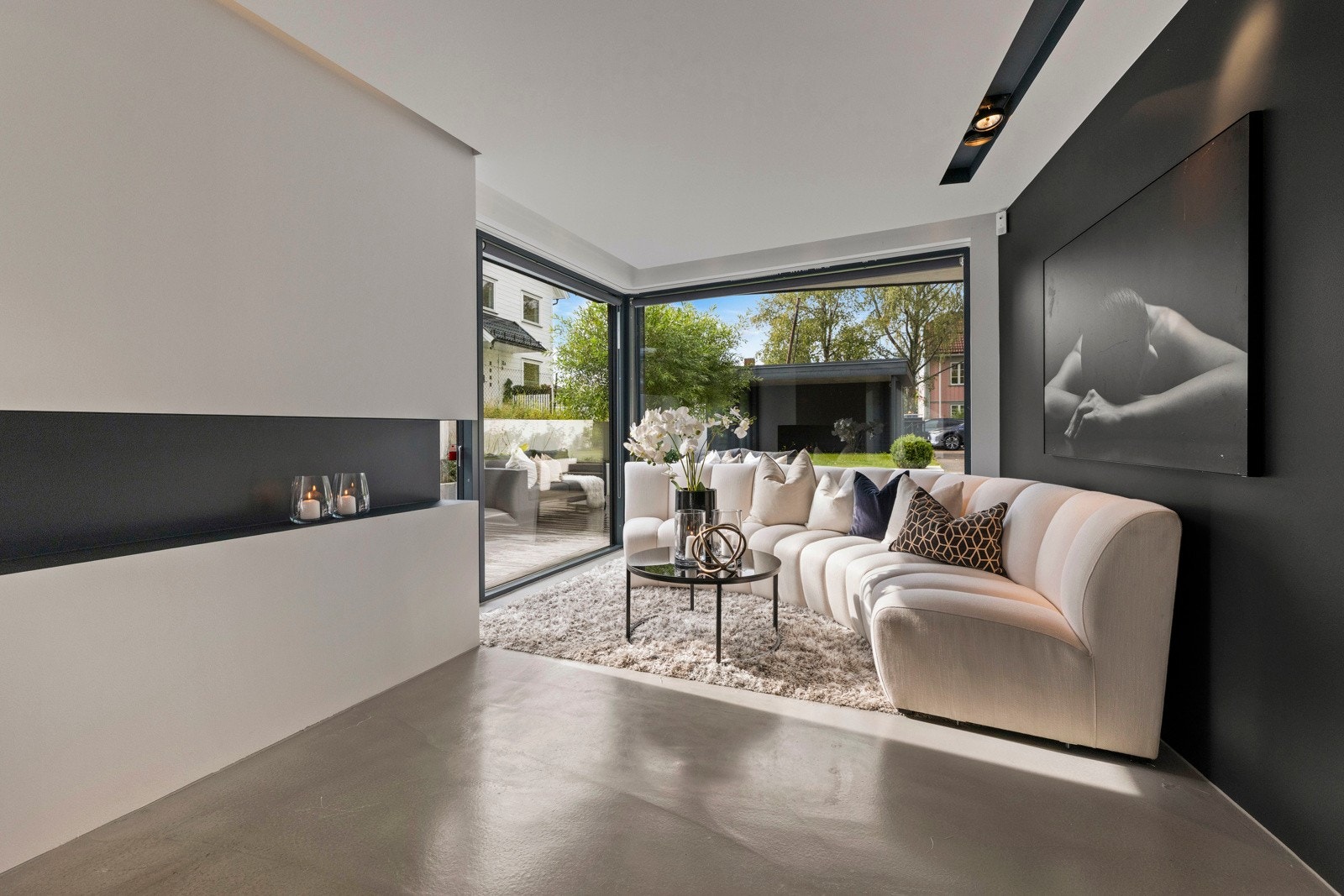 Stuen har lekre detaljer. Galleribilde