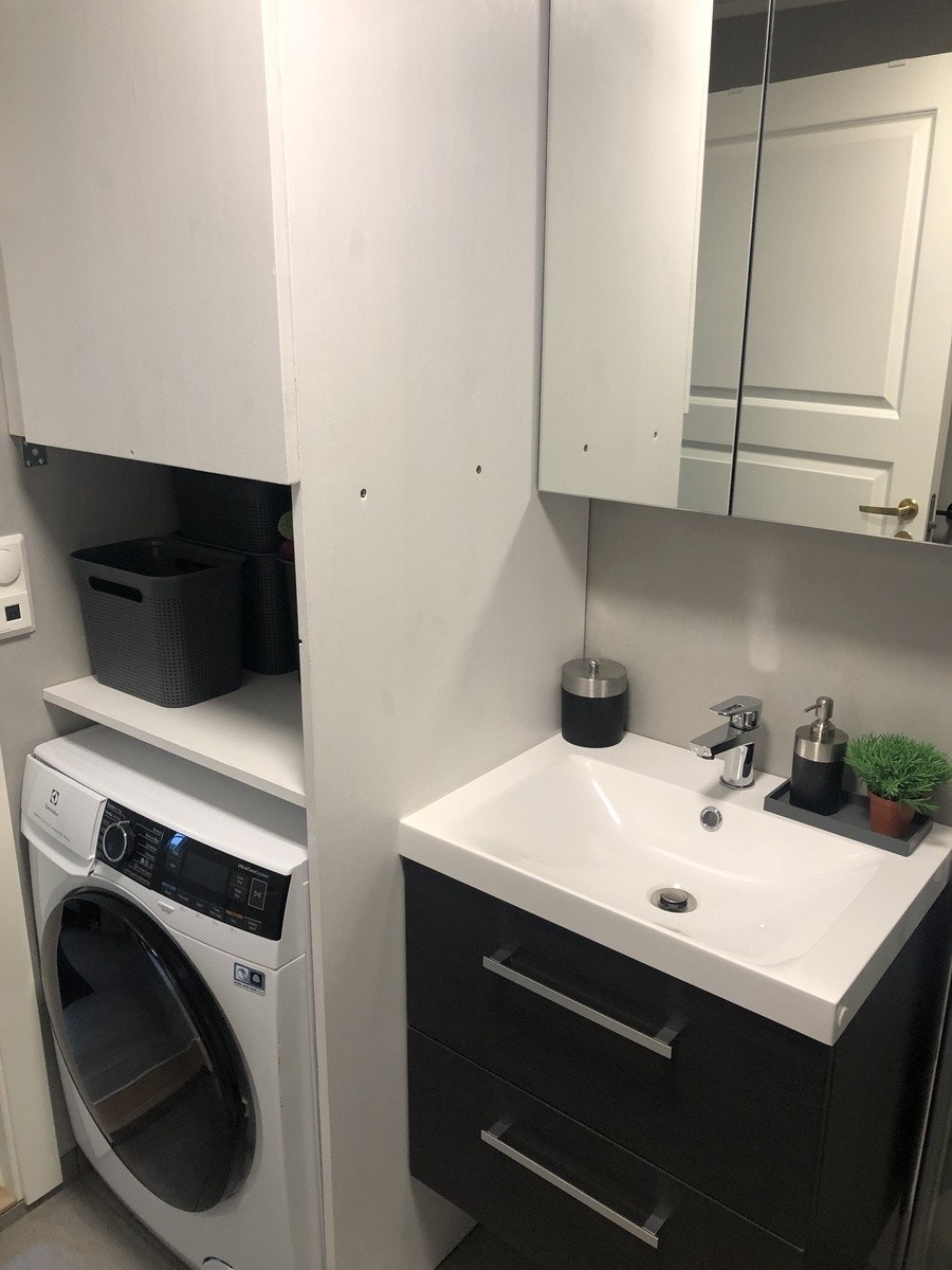 Vaskemaskin med tørkemulighet Galleribilde