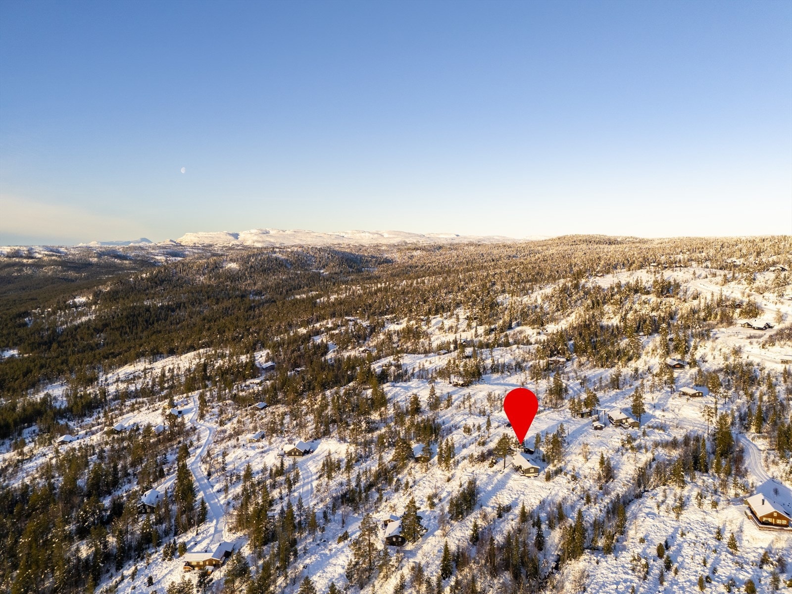 Oversiktsbilde vestover mot Bletoppen Galleribilde