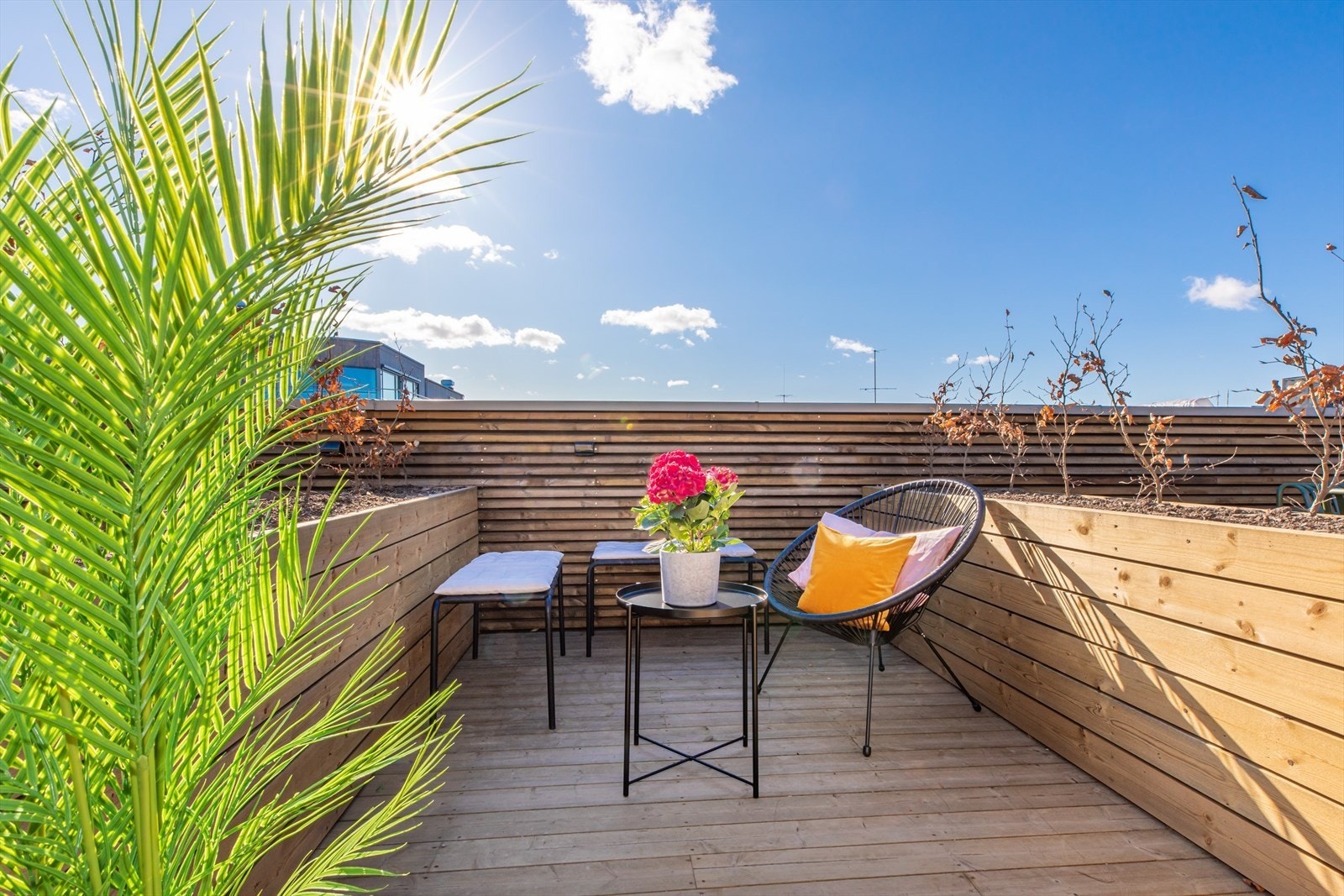 Privat plass på takterrasen Galleribilde