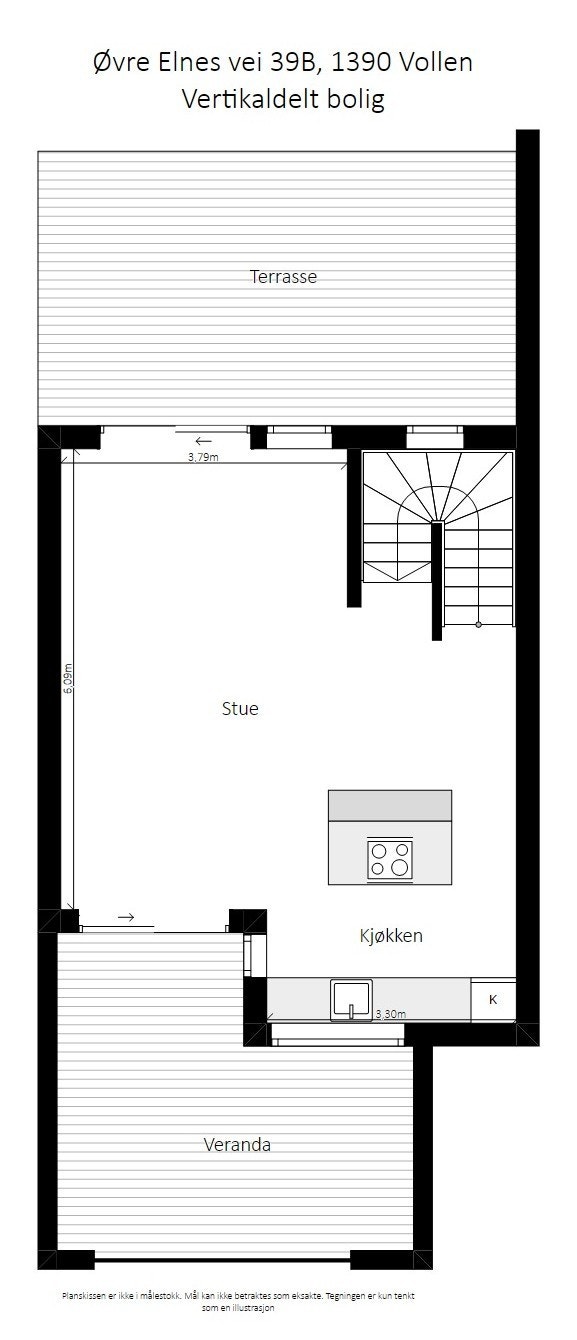 Plantegning 1. etasje. Galleribilde