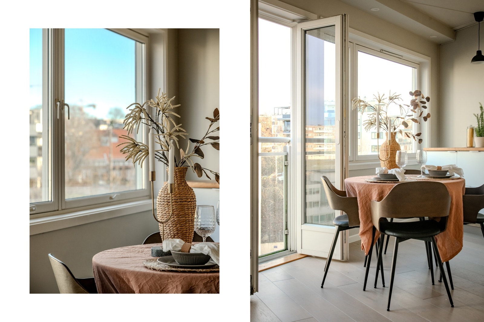 En lang vindusrekke vendt mot nordøst gir fint med naturlig lys og et langstrakt utsyn mot nærområdet. Galleribilde