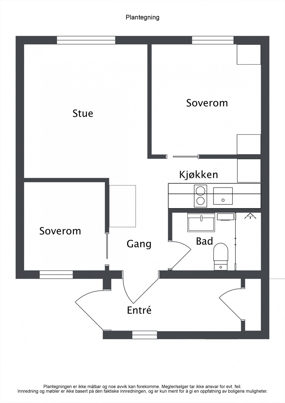 Plantegning. Galleribilde