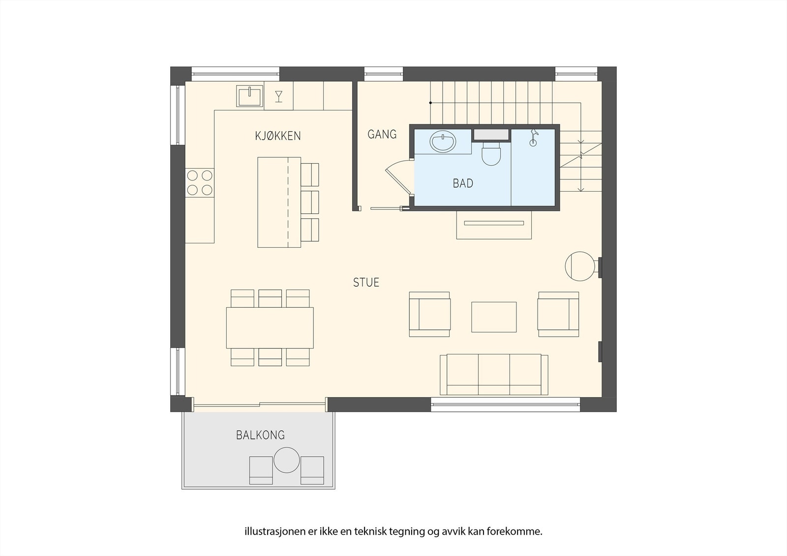 Plantegning Galleribilde
