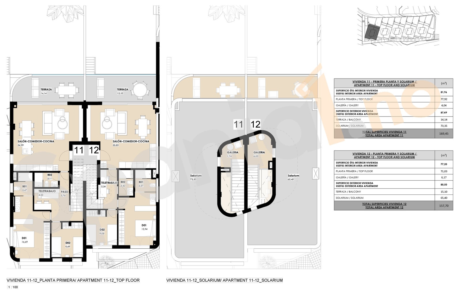 Plantegning bolig 11 og 12 Galleribilde