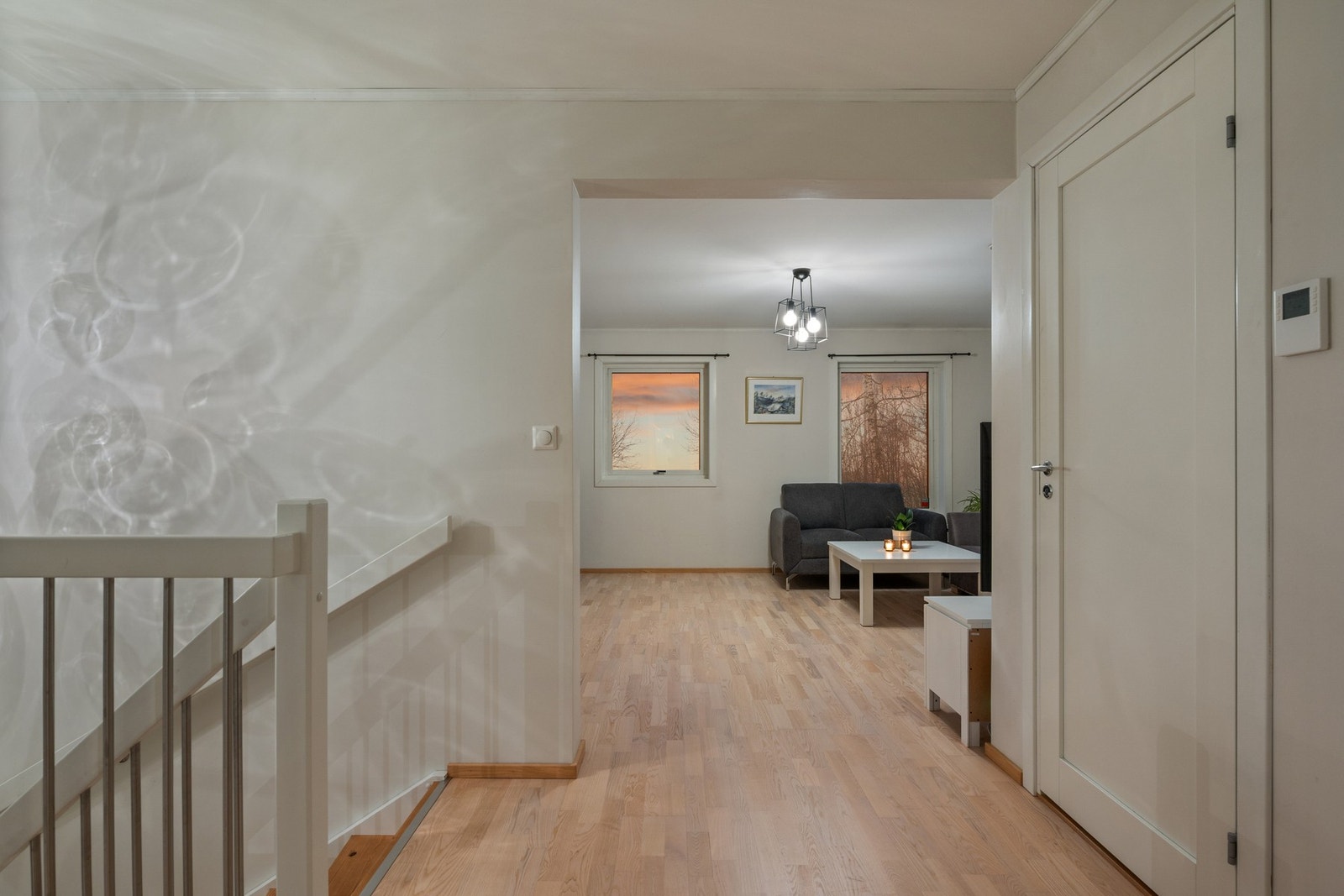 Trappegang som tar deg til boligens andre stue. Galleribilde