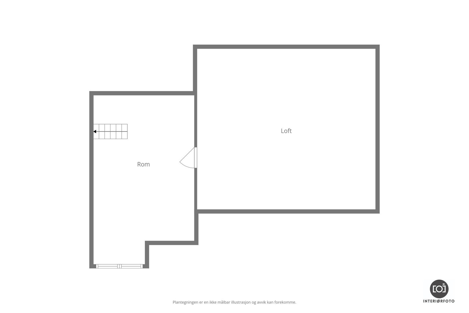 Plan loft. Galleribilde