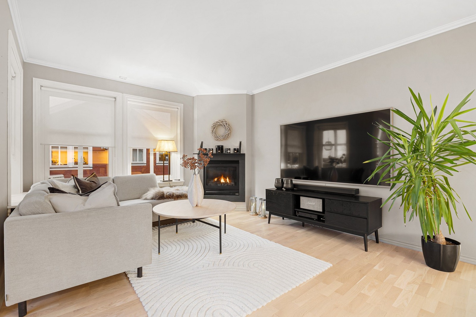 Parkett på gulv. Galleribilde