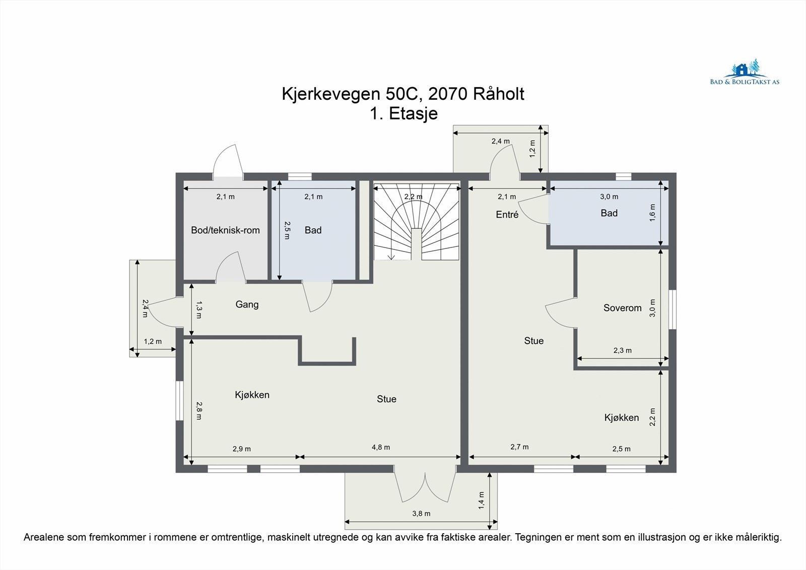 Plantegning 1. etasje. Galleribilde