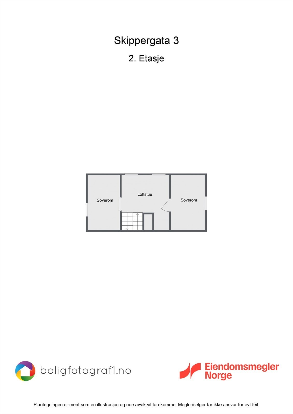 Plantegning 2. etasje Galleribilde