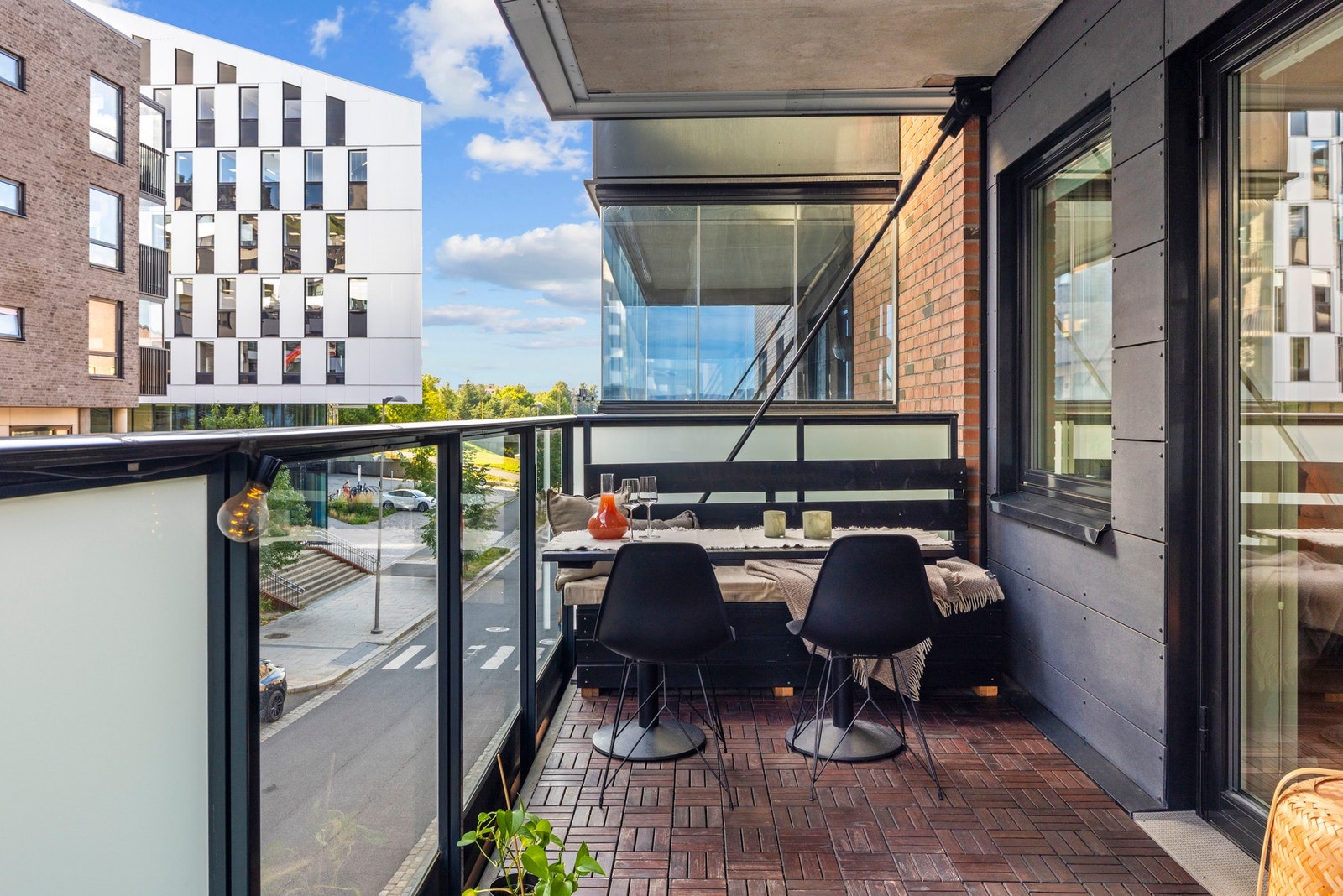 Balkongen på sommerstid Galleribilde