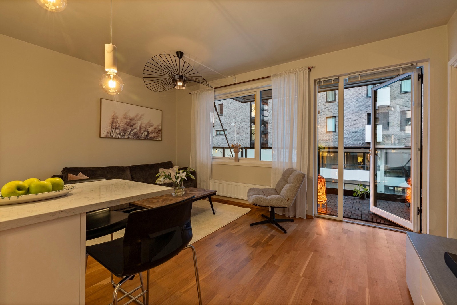 Lun kveldsstemning Galleribilde