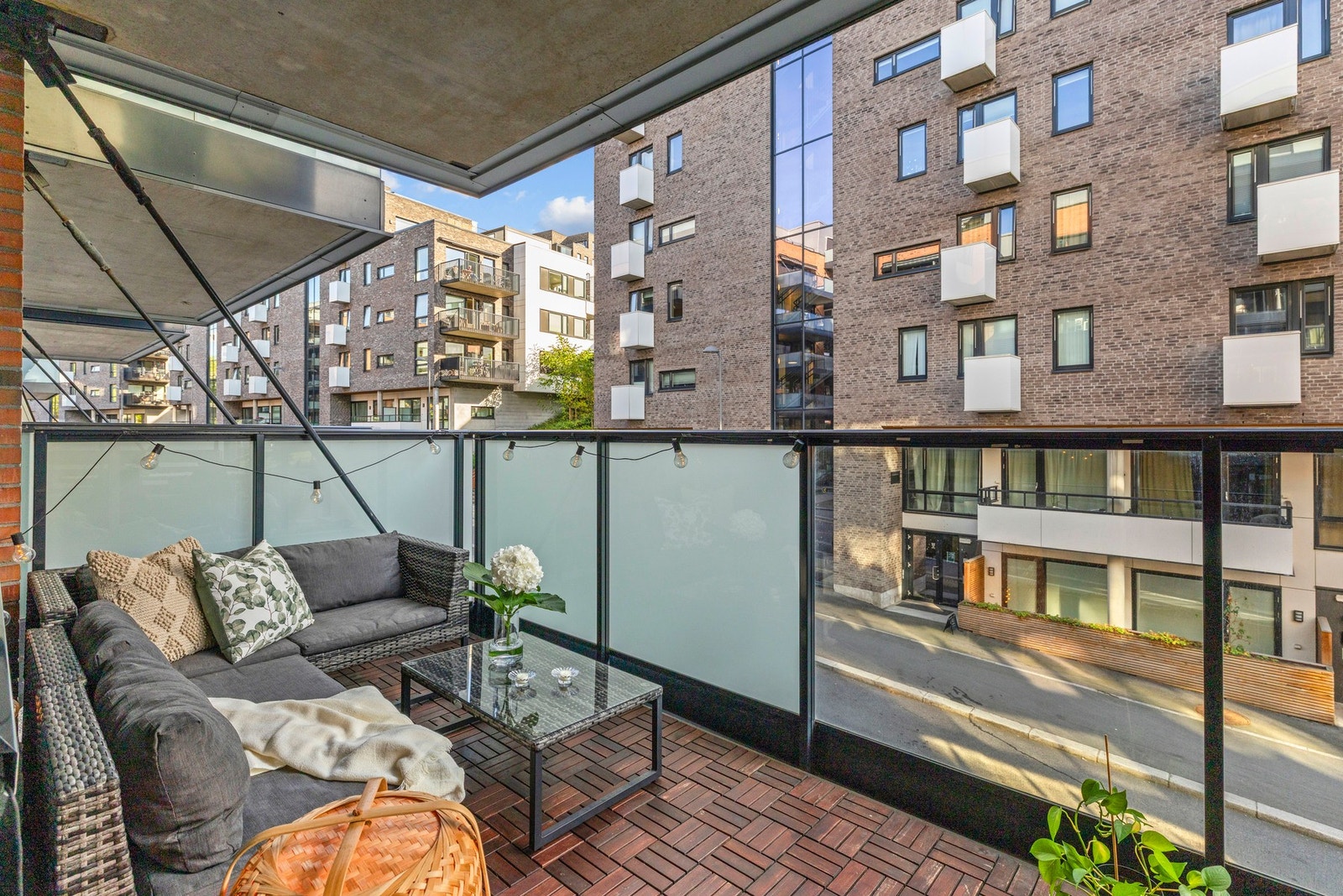 Balkongen på sommerstid Galleribilde