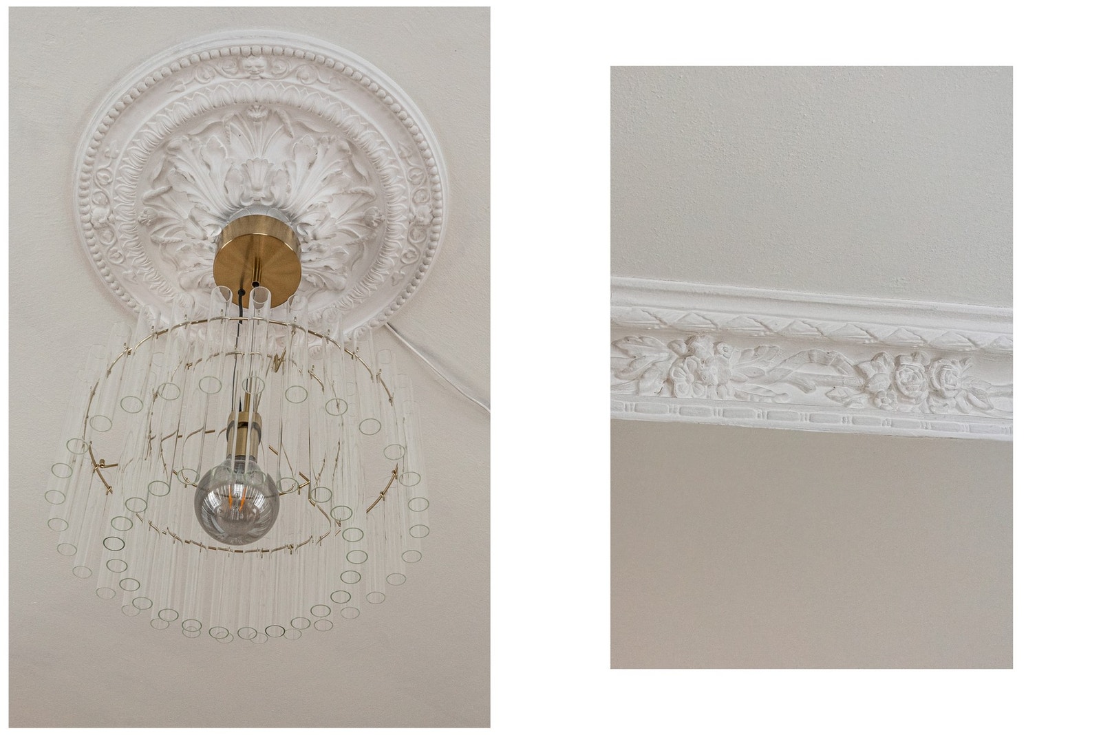 - Leiligheten byr på flere klassiske detaljer som stukkatur, rosett, originale tregulv og generøs takhøyde - Galleribilde