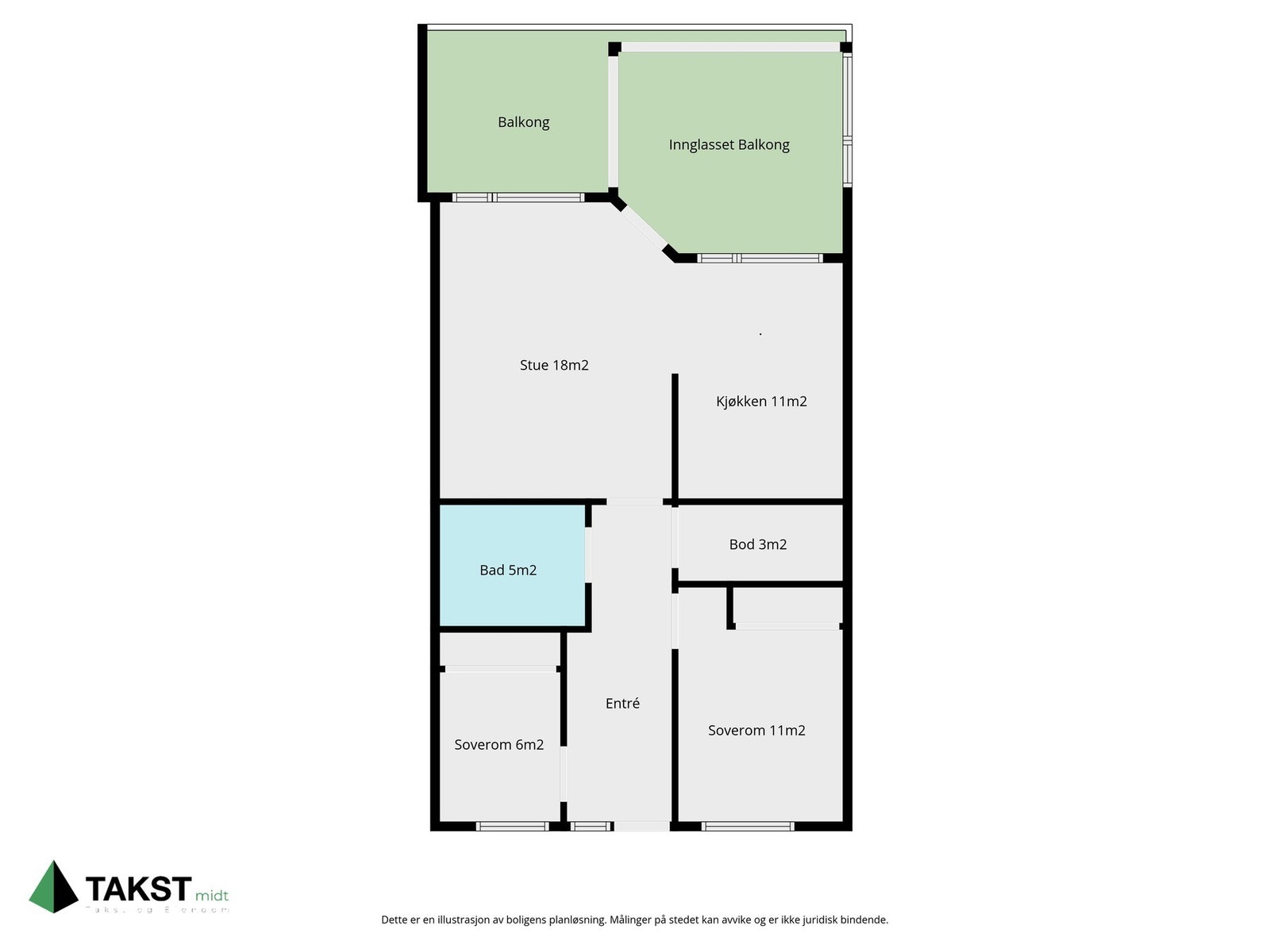 planløsning. Galleribilde