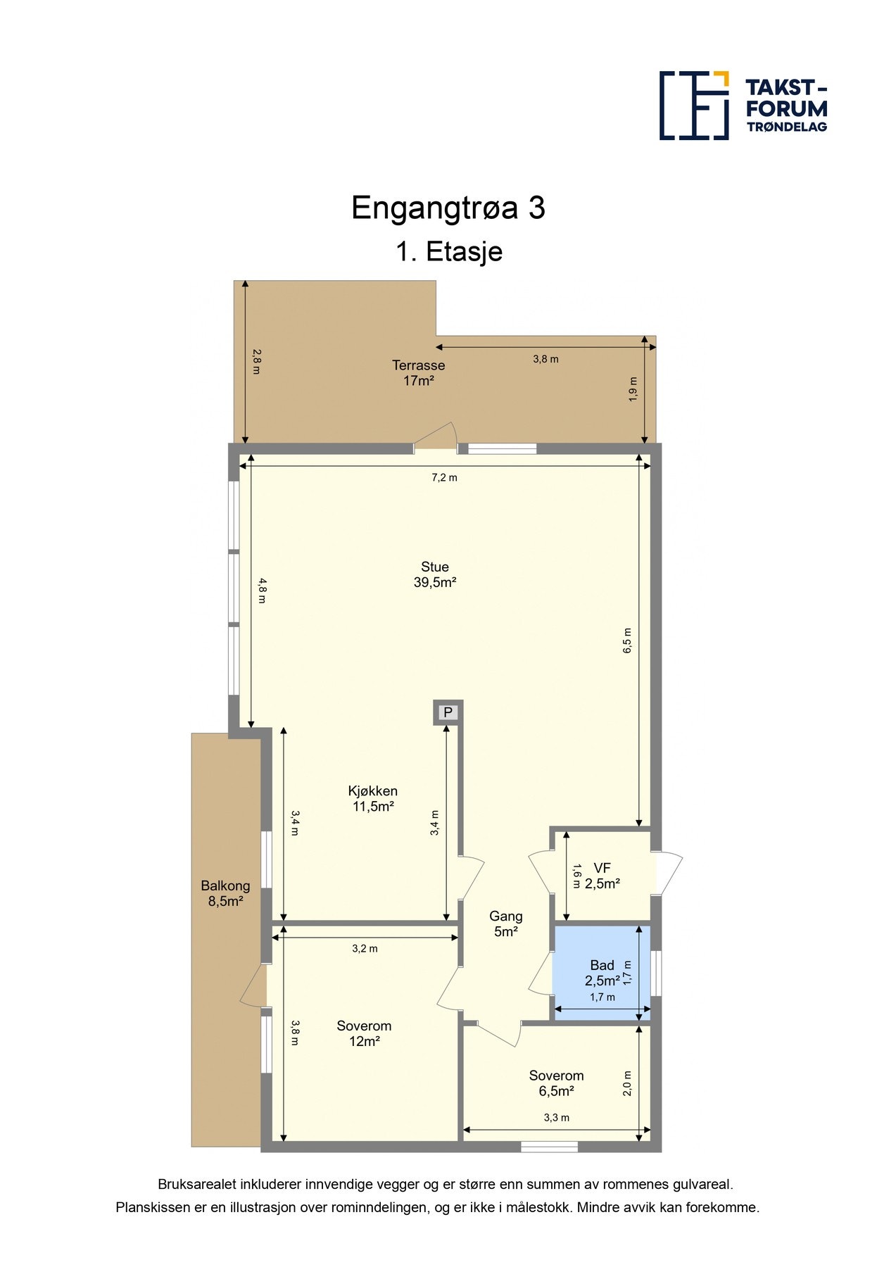 Plantegning 1. Etasje. Galleribilde