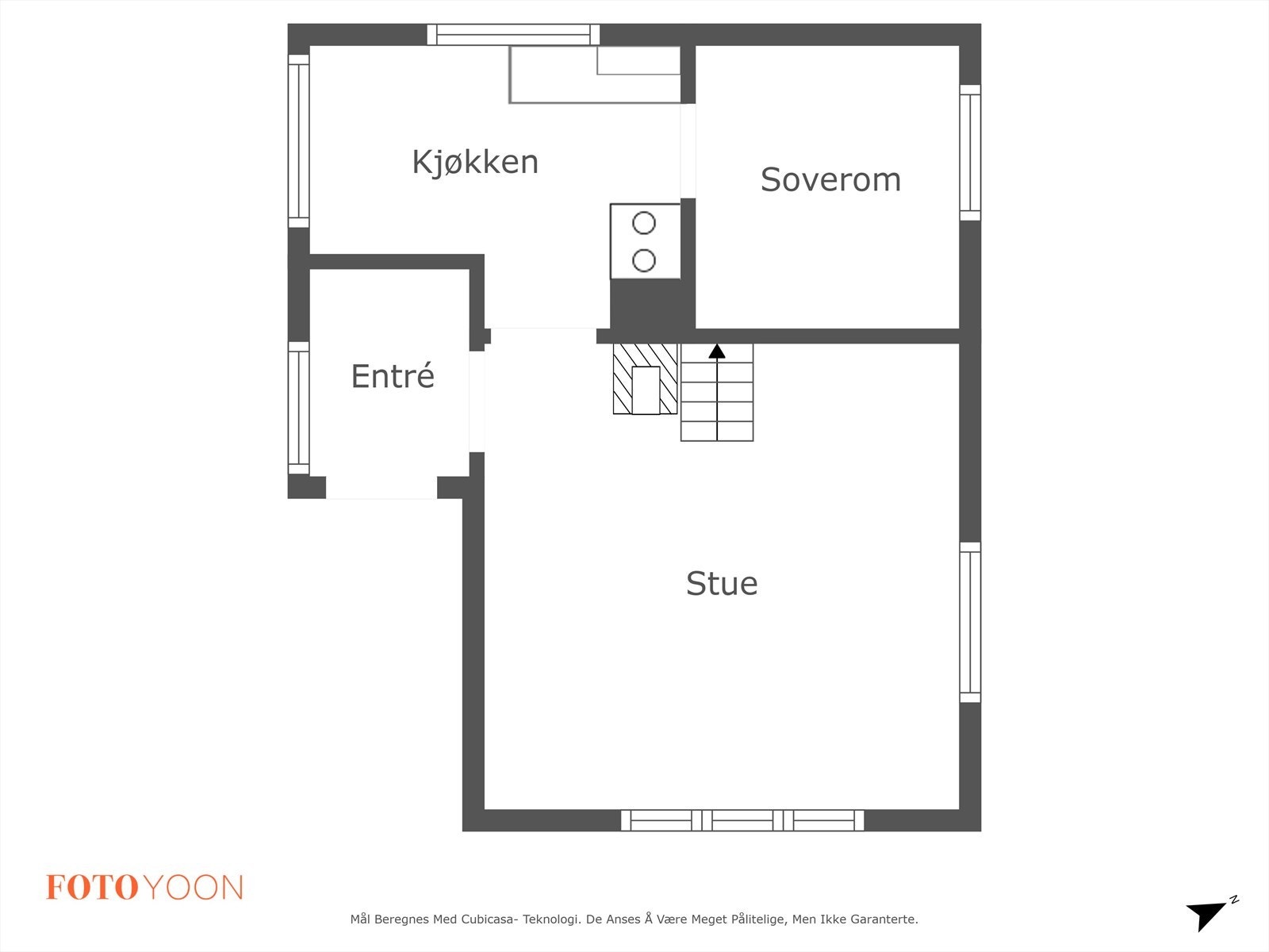 Plantegning 1. etasje Galleribilde