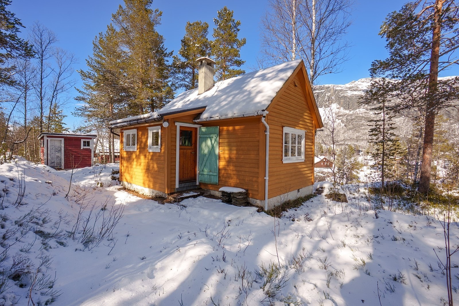 Koselig hytte med behov for renovering Galleribilde