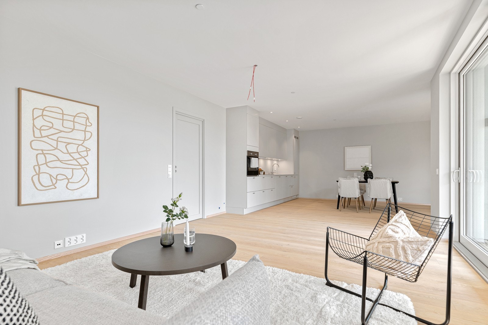 Åpen stue- og kjøkkenløsning Galleribilde