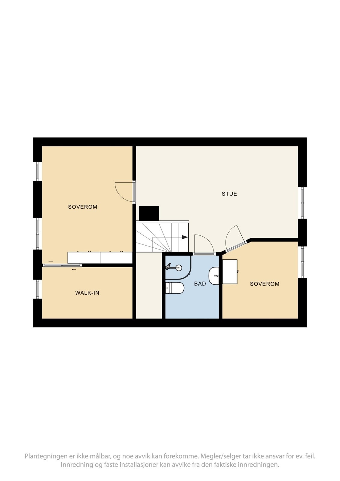 Plantegning av loftsetasje Galleribilde